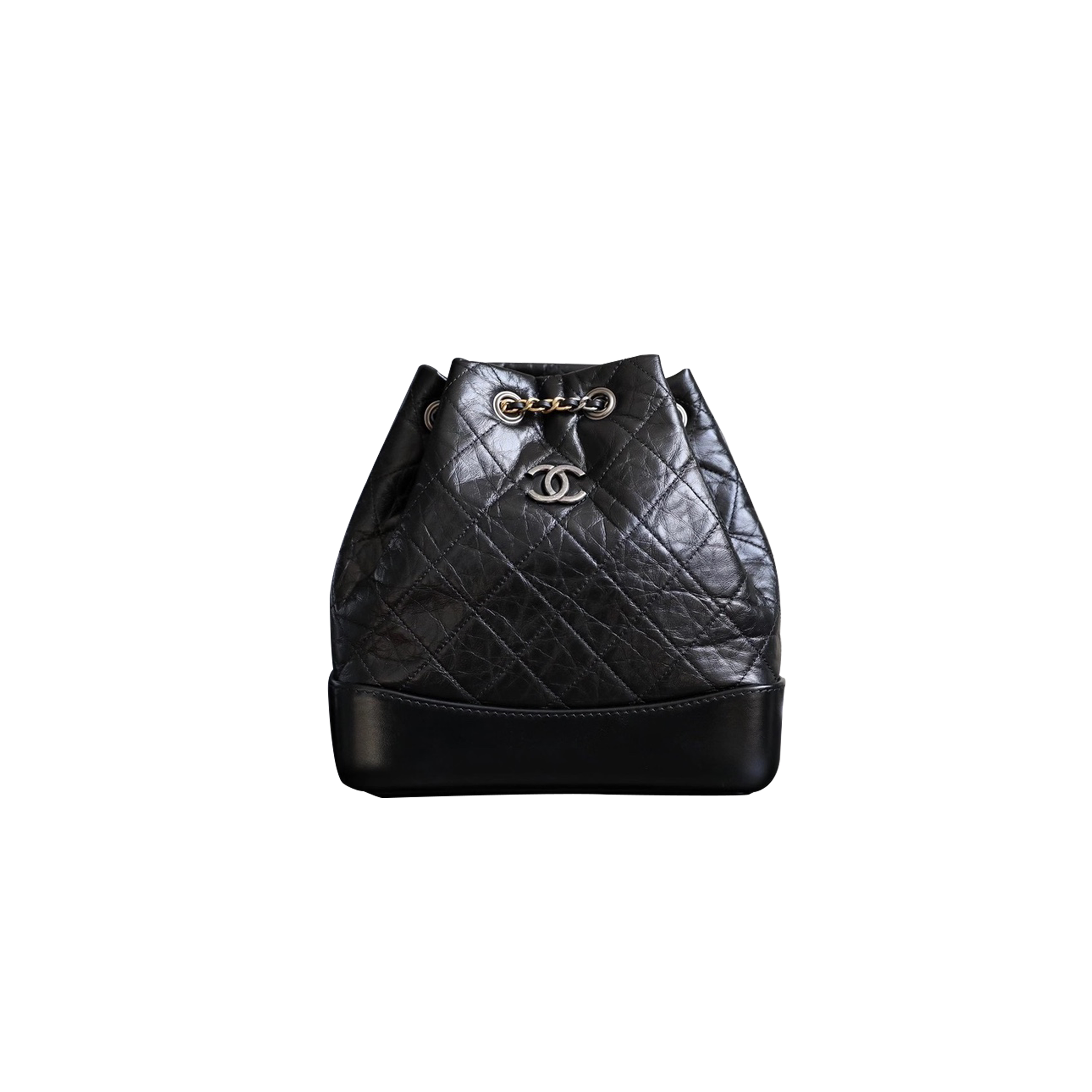 CHANEL MASTER MATELASSE BACKPACK CALFSKIN LEATHER BLACK A94485 (23*22.5*10.5cm)